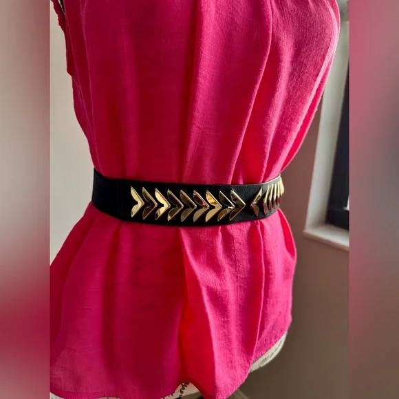 Express Black and Gold Women's Belt, S/M - Picture 3 of 9